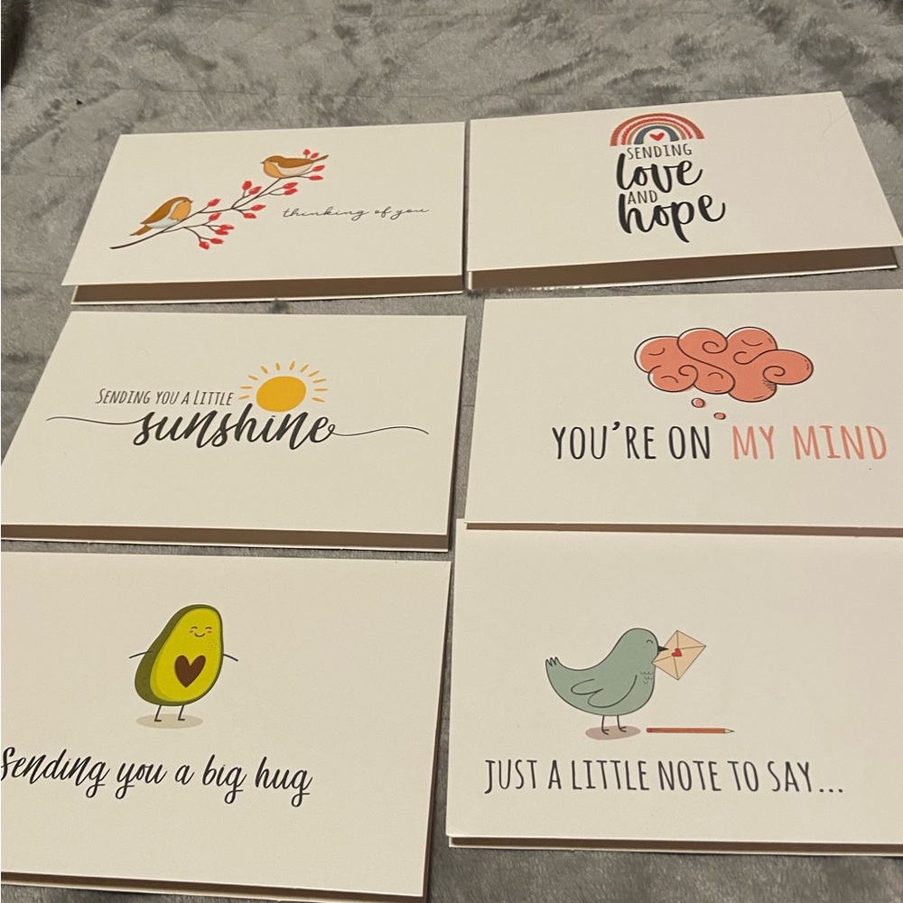 Boxed Set of 30 Thinking of You Variety Note Cards with Envelopes & Stickers